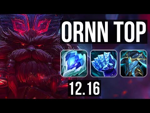 ORNN vs SEJUANI (TOP) | 3/0/17, 700+ games, Rank 11 Ornn | EUW Challenger | 12.16