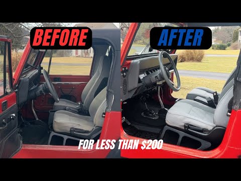 TRANSFORMED: Budget Jeep Wrangler YJ Interior Restoration