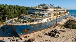 60 Year Old Abandoned Cruise Ship Transformed Into a Luxury Ocean Mansion