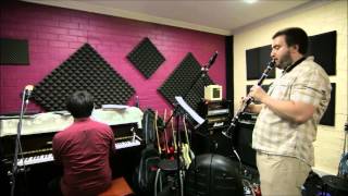 'Lullaby of Birdland' (George Shearing) Piano, Electric Bass, Clarinet Trio