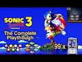 Sonic the Hedgehog 3 & Knuckles - The Complete Playthrough (All Chaos/Super Emeralds, 99 Lives)