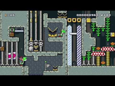 Yoshi disloyalty! (Puzzle) by winfield - Super Mario Maker - No Commentary 1bk