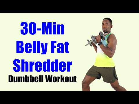 30 Minute Dumbbell Strength Training for Fat Loss Full Body Workout  250 Calories 