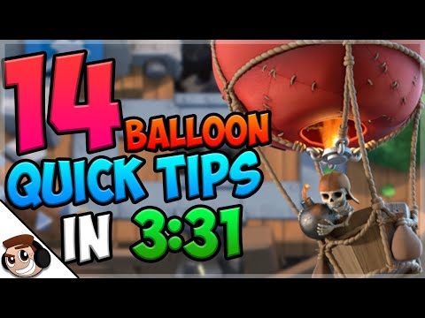 14 QUICK Tips About: Balloon🎈| Clash Royale