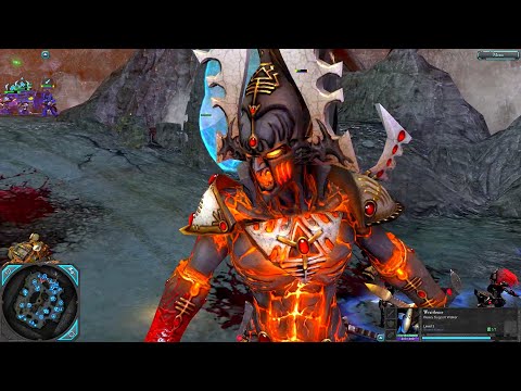 Mega Massive Battle! Eldar and Ultramarines vs Chaos! Warhammer 40k: Dawn Of War 2: Retribution