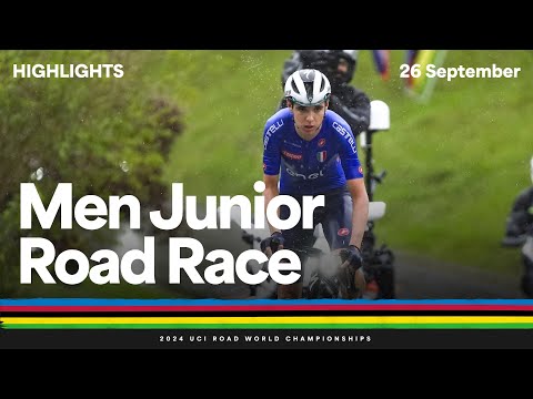 Men Junior Road Race highlights | 2024 UCI Road World Championships