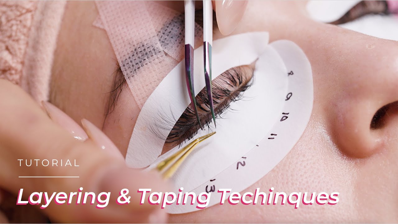 How To Lash Using Layering and Taping Techniques | Advanced Tips