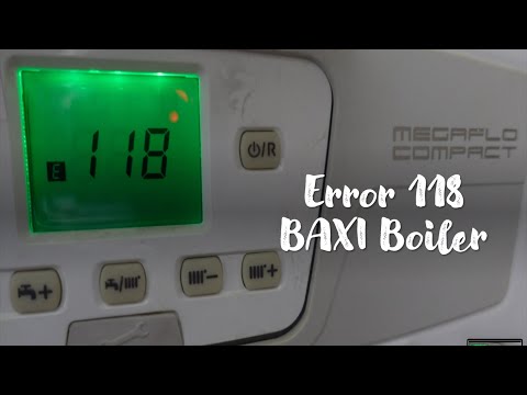 ERROR 118 BAXI BOILER | HOW TO FIX ERROR 118 BAXI BOILER | LOW WATER PRESSURE | E118 | E 118