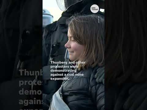 Greta Thunberg detained by police at coal mine protest in Germany USA TODAY Shorts