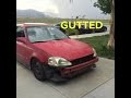 Gutting Out The Civic Project Civic Ep 8