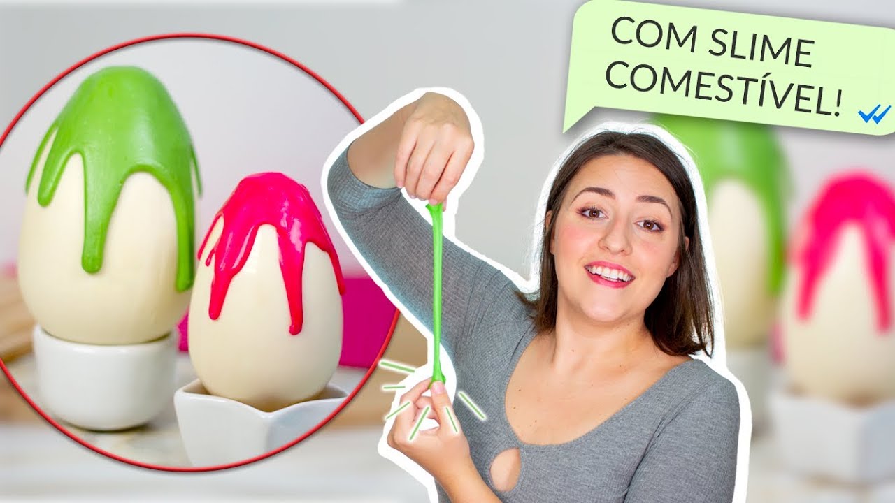 OVO DE SLIME COMESTÍVEL - Especial de Páscoa | Tábata Romero