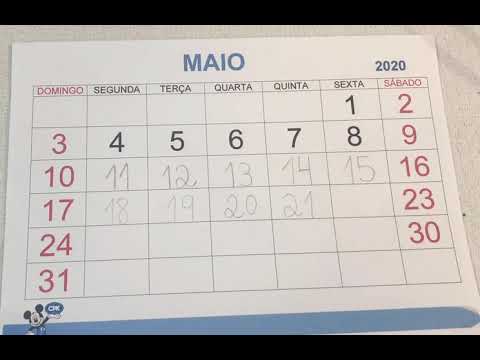 Calendário 22 de maio