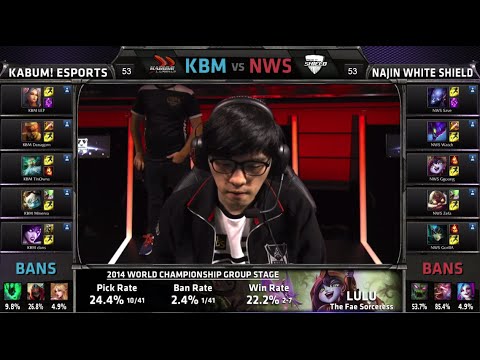 KaBuM vs NaJin White Shield | Game 2 Group D S4 LOL World Championship 2014 Day 3 | KBM vvs NWS D3G4