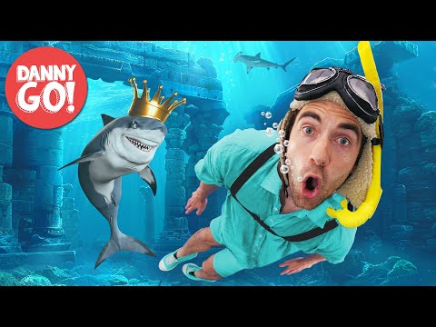 Sharks in the Water 2: Rise of the Shark King! ???? Floor is Lava Game | Danny Go! Songs for Kids
