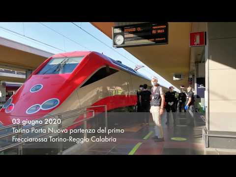 Il primo viaggio del Frecciarossa Torino-Reggio Calabria
