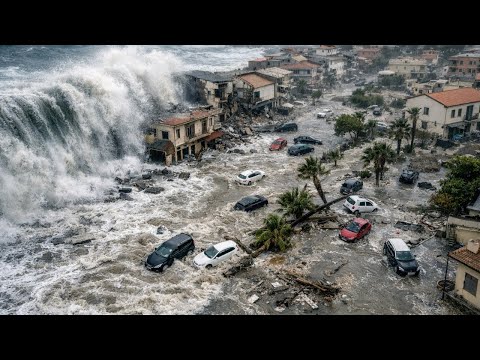 7 Meter hohe Wellen treffen Italien! Zyklon Harry bringt riesige Wellen nach Sizilien