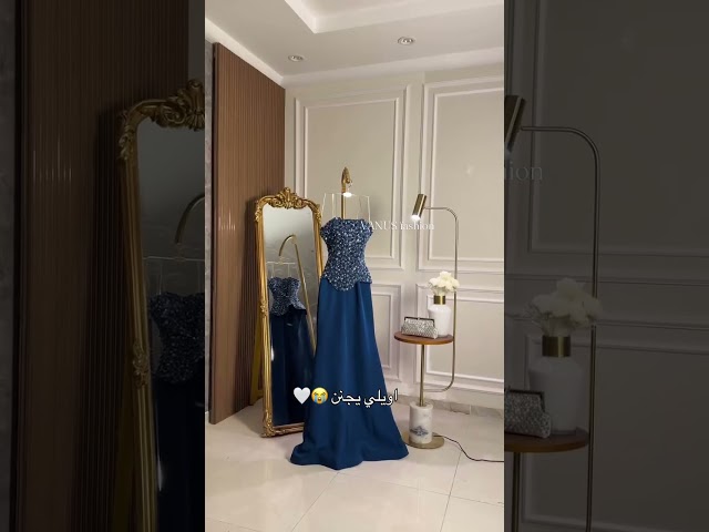 7379-فستان سهره طويل