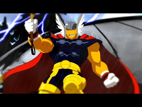 Beta Ray Bill Powers and action scenes from the cartoons Compilation (1998-2012)