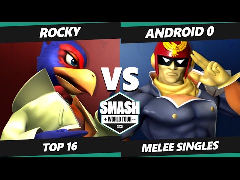 SWT NA West RF Top 16 - Rocky (Falco) Vs. Android 0 (Captain Falcon) SSBM Smash Melee Tournament