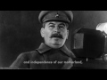 Stalin's victory broadcast to the Soviet people (9 May 1945) [Subtitled]