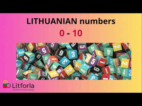 LITHUANIAN NUMBERS from 0 to 10 / Pay attention to your accentuation!