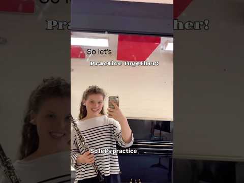 Let’s practice together! #musicstudent #oboe