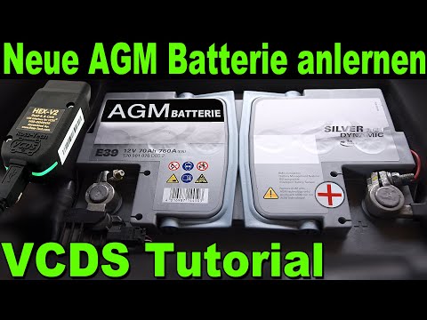 🔋 Neue AGM Batterie anlegen anlernen VCDS Codierung Tutorial Anleitung