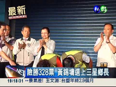 三星鄉長補選 綠營黃錫墉勝選