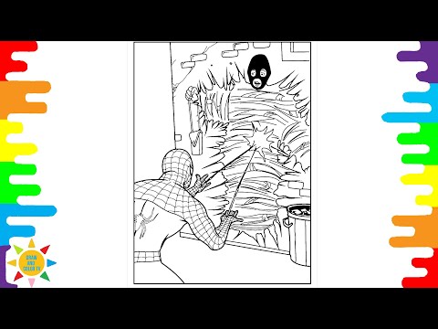 Spiderman Caught the Criminal Coloring | Chasing Ghosts (feat. Max Landry) [NCS Release]