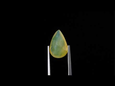 Натуральный желтый Опал груша 11.3x7.3мм 1.75ct видео