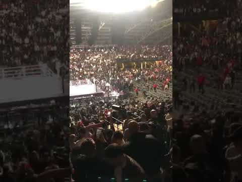 Glory 80 Polish fans fighting with Badr Hari fans