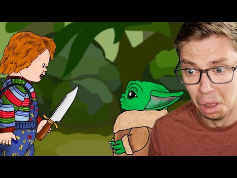 Reacting To CHUCKY vs BABY YODA?!?! (Fight)