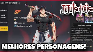 MELHORES PERSONAGENS DO JOGO! SAIBA EM QUAIS INVESTIR NO REI DO JUJUTSU 