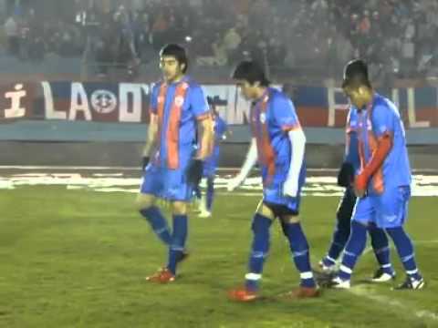 "Salida Deportes Iberia vs Colchagua" Barra: Banda Azulgrana &bull; Club: Deportes Iberia