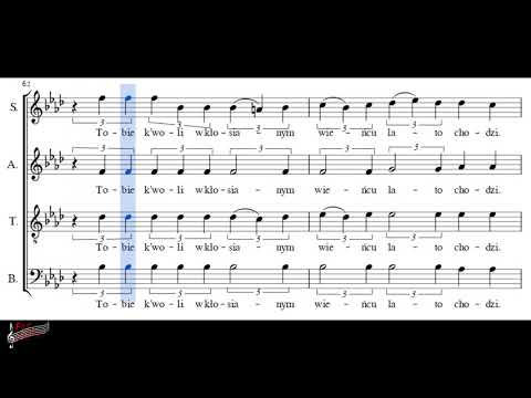 Choir/chór J. Świder - Pieśń - Tenor + score