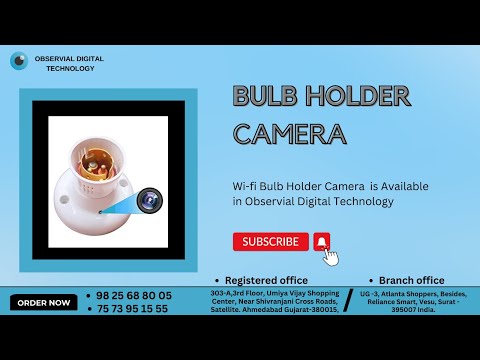 Wifi Bulb Holder Spy Camera