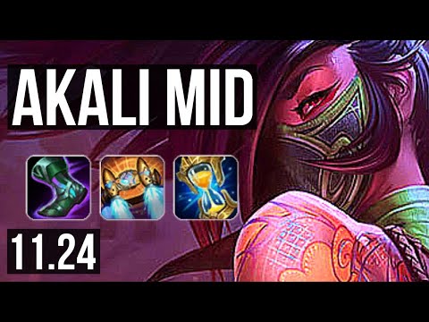 AKALI vs LUX (MID) | 12/1/4, 65% winrate, Legendary | BR Diamond | 11.24