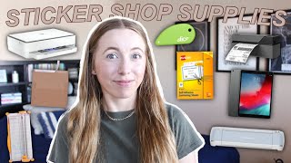 EVERYTHING I BOUGHT TO START MY STICKER SHOP / sticker shop supplies, supplies you need for stickers