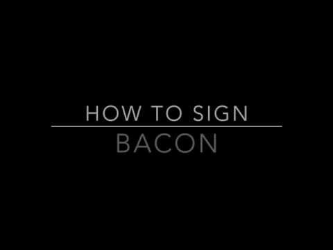 How to Sign Bacon in Auslan