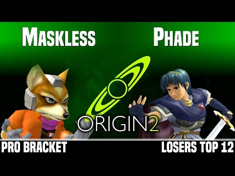 Origin 2 - Maskless (Fox) vs Phade (Marth) - PRO BRACKET - LOSERS TOP 12