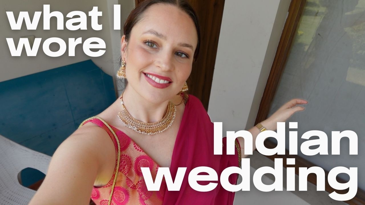 I thrifted ALL my outfits for a 5-event wedding in India 🇮🇳✨