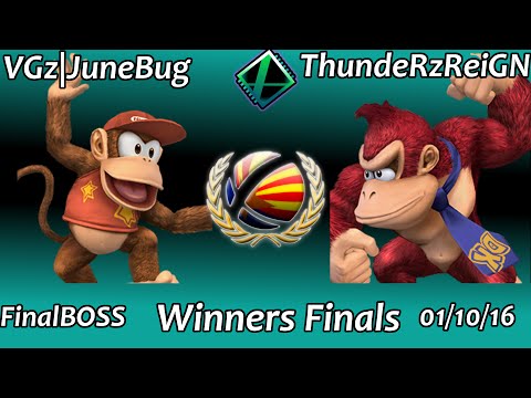 FinalBOSS Winners Finals:  VGz JuneBug (Diddy,Ganon) vs SiS|ThundeRzReiGN (DK)