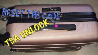 HOW TO UNLOCK TSA BUTTON AND RESET THE CODE  FOR  EBAGS CARRY ON SUITCASE! PLUS UNBOXING!