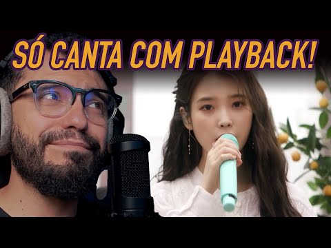 Singing teacher reacts to IU singing "Eight" and discovers it's all playback.