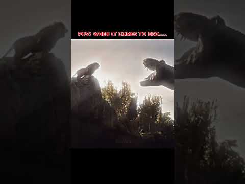 When Ego comes in Lion ☠️🔥 #lion #dinosaur #shorts