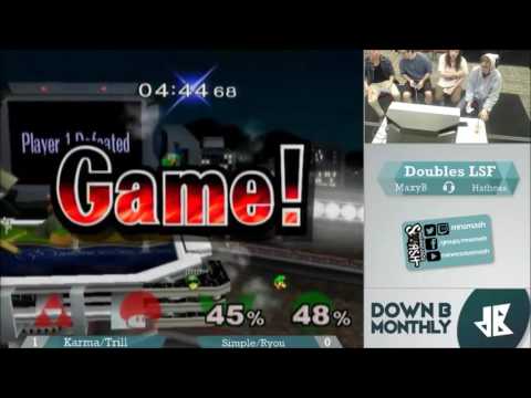 [Melee Doubles LS] Karma/Trill(Red) vs Simple/Ryou(Green) [DownB_ April Monthly]