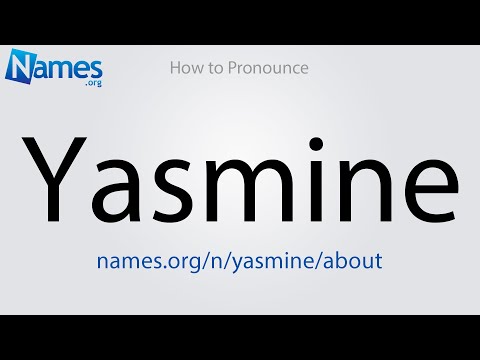 How to Pronounce Yasmine