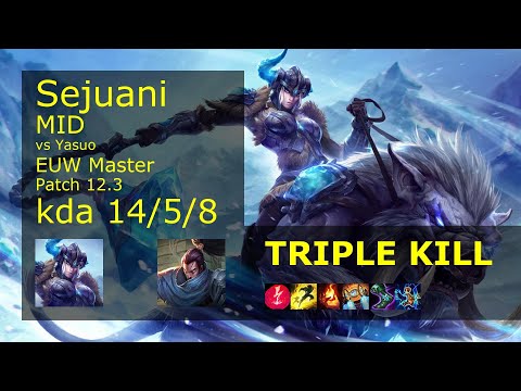 Rank 4 EUW Sejuani: Mid vs Yasuo
