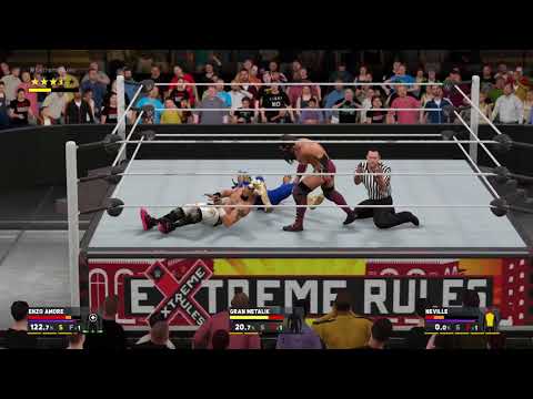 WWE 2K17:Gran Metalik vs Enzo Amore vs Neville for the WWE Cruseirweight championship