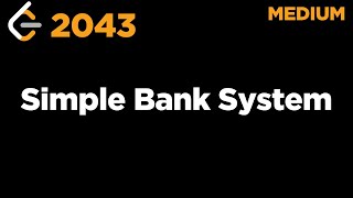 YouTube video '2043 Simple Bank System'
